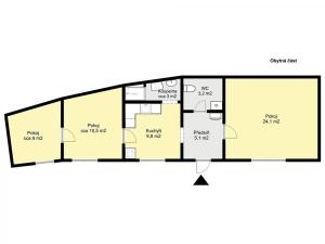 Prodej rodinného domu, Týnec nad Labem, V Malém kopci, 63 m2