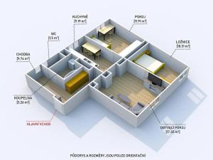 Prodej bytu 3+1, Plzeň, Thámova, 68 m2
