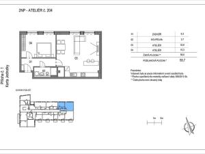 Prodej bytu 2+kk, Brno, Na pískové cestě, 60 m2