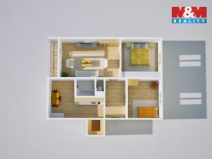 Prodej bytu 3+1, Ústí nad Labem - Neštěmice, Seifertova, 61 m2