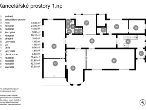 Prodej kanceláře, Kladno, Huťská, 1408 m2
