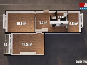 Prodej bytu 3+1, Děčín - Děčín III-Staré Město, Jezdecká, 60 m2