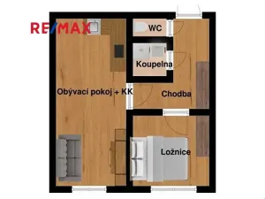 Pronájem bytu 2+kk, Praha - Braník, Novodvorská, 40 m2