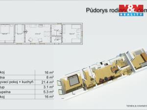 Prodej rodinného domu, Všestary - Menčice, Hlavní, 74 m2