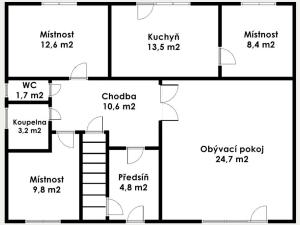 Prodej rodinného domu, Černouček, 89 m2