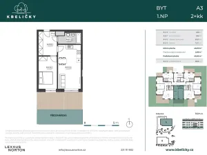 Prodej bytu 2+kk, Praha - Kbely, Hůlkova, 49 m2