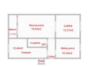 Prodej bytu 3+1, Ústí nad Labem - Ústí nad Labem-centrum, SNP, 65 m2