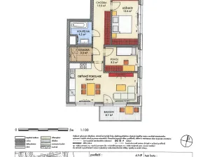 Prodej bytu 3+kk, Praha - Dolní Měcholupy, Honzíkova, 73 m2