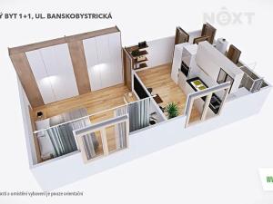 Prodej bytu 1+1, Šumperk, Banskobystrická, 38 m2