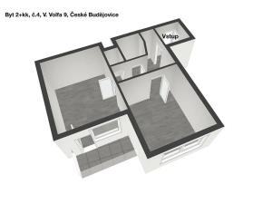 Prodej bytu 2+kk, České Budějovice, V. Volfa, 46 m2