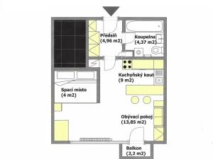 Prodej bytu 1+kk, Praha - Troja, Hnězdenská, 36 m2