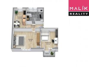 Prodej bytu 2+1, Ostrov, Hlavní třída, 64 m2