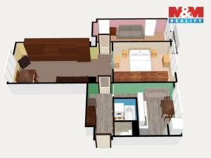 Prodej bytu 3+1, Cheb, Na Hradčanech, 64 m2