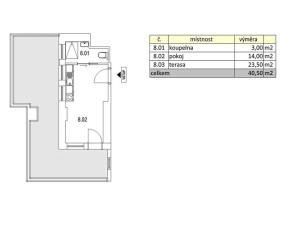 Pronájem atypického bytu, Praha - Břevnov, Patočkova, 14 m2