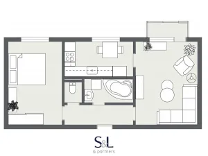 Prodej bytu 2+1, Teplice, Duchcovská, 51 m2