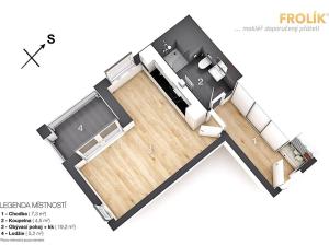 Pronájem bytu 1+kk, Praha - Ruzyně, Stočesova, 32 m2