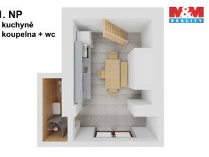 Prodej chaty, Nová Bystřice - Blato, 59 m2