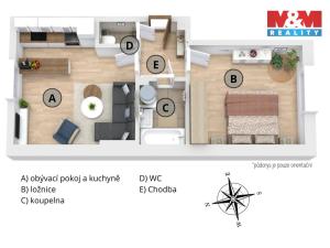 Prodej bytu 2+kk, Nymburk, Poděbradská, 49 m2