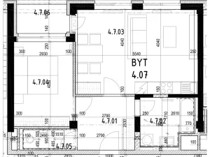 Pronájem bytu 2+kk, Ostrava, Hasičská, 53 m2
