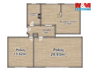 Pronájem bytu 3+kk, Osvračín, 78 m2
