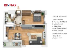 Prodej bytu 2+kk, Brno, Čeňka Růžičky, 58 m2