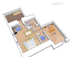 Prodej bytu 2+kk, Želechovice nad Dřevnicí, Nádražní, 76 m2