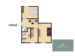 Prodej bytu 2+1, Přimda, Nová, 48 m2