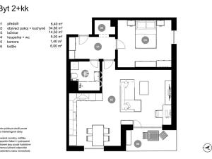 Prodej bytu 2+kk, Praha - Modřany, K Vystrkovu, 65 m2