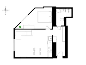 Prodej bytu 2+kk, Praha - Vinohrady, Chrudimská, 45 m2