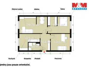 Prodej bytu 3+1, Plzeň - Skvrňany, Vojanova, 72 m2