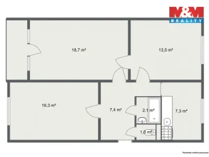 Prodej bytu 3+1, Nová Role, Rolavská, 67 m2
