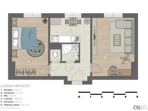 Prodej bytu 2+1, Praha - Záběhlice, Trenčínská, 52 m2