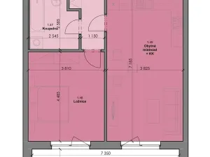 Prodej bytu 2+kk, České Budějovice, Čakovská, 67 m2