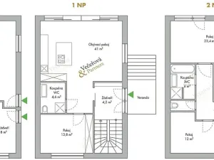 Pronájem rodinného domu, Praha - Břevnov, Oddělená, 250 m2