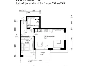 Prodej bytu 2+kk, Lanškroun, Vančurova, 58 m2