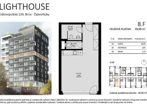 Pronájem bytu 1+kk, Brno, Královopolská, 37 m2