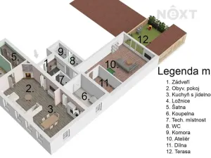 Prodej atypického bytu, Prostějov, Svatoplukova, 297 m2