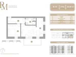 Prodej bytu 2+kk, Lipník nad Bečvou, Mánesova, 50 m2