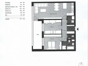Pronájem bytu 3+kk, Pardubice, Smilova, 89 m2