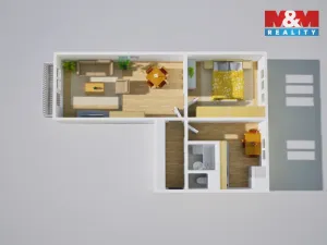 Prodej bytu 2+1, Ústí nad Labem - Bukov, Bratří Čapků, 52 m2