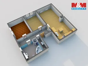 Pronájem bytu 3+kk, Děčín - Děčín VI-Letná, Budapešťská, 100 m2