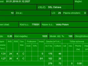 Prodej lesa, Velká Polom, 3922 m2