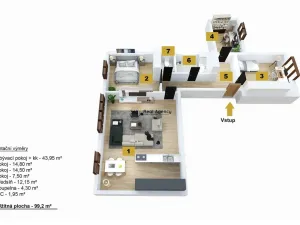Prodej bytu 4+kk, České Budějovice - České Budějovice 3, Skuherského, 99 m2