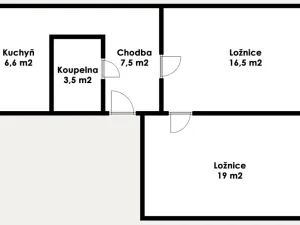 Prodej bytu 2+1, Most, Vítězslava Nezvala, 55 m2