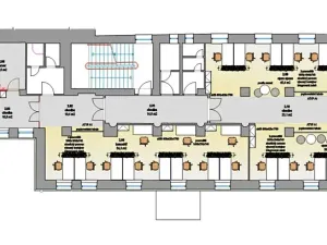 Pronájem kanceláře, Praha - Nové Město, Karlovo náměstí, 1110 m2
