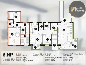 Pronájem bytu 4+kk, Jesenice, Do Potočin, 154 m2