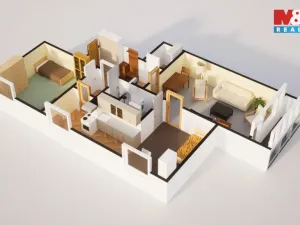 Prodej bytu 2+1, Tanvald, Sportovní, 57 m2