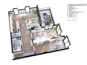 Prodej bytu 3+kk, Praha - Jinonice, Na pomezí, 79 m2