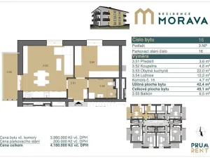 Prodej bytu 2+kk, Zábřeh, Leštinská, 42 m2