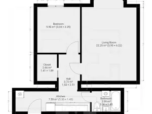 Pronájem bytu 2+kk, Praha - Košíře, Pod Kavalírkou, 53 m2